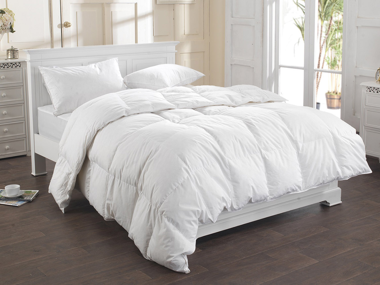 white goose feather duvet review